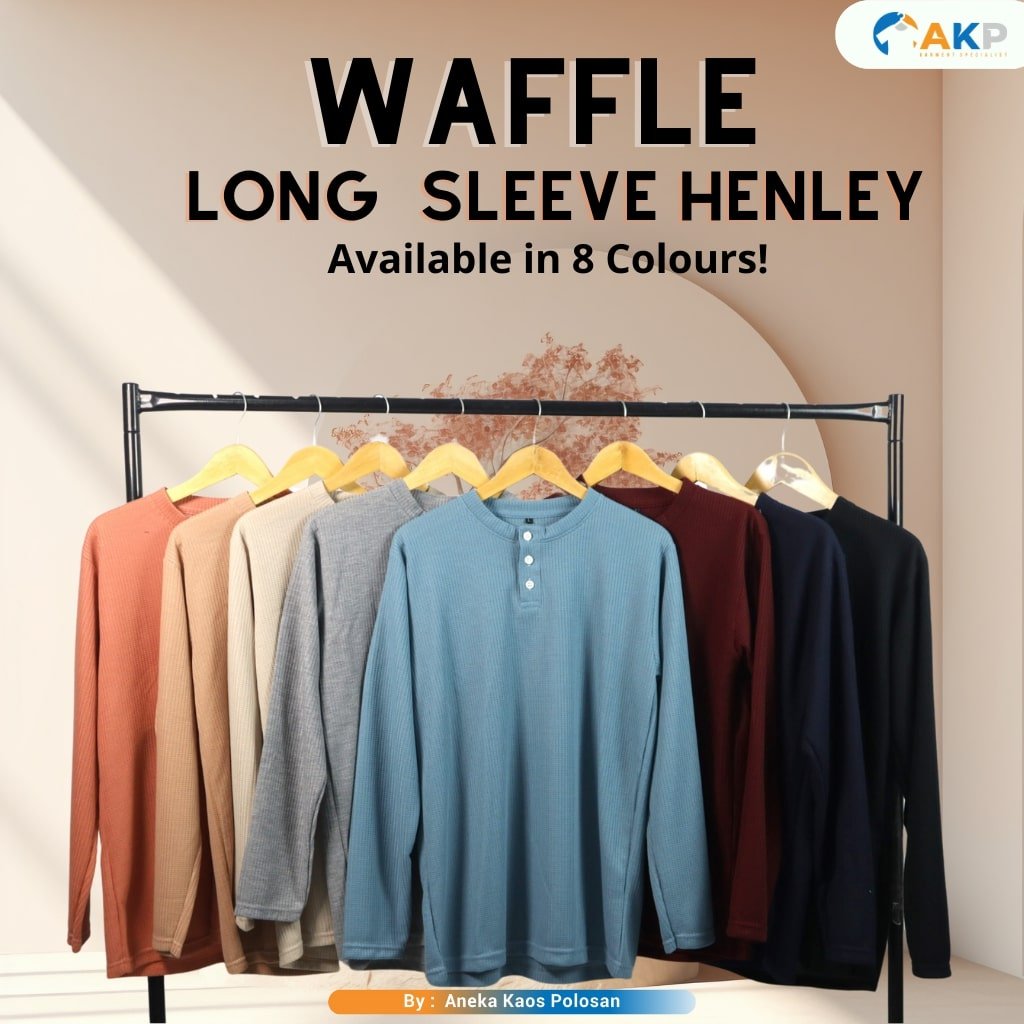 Shirt Waffle Henley