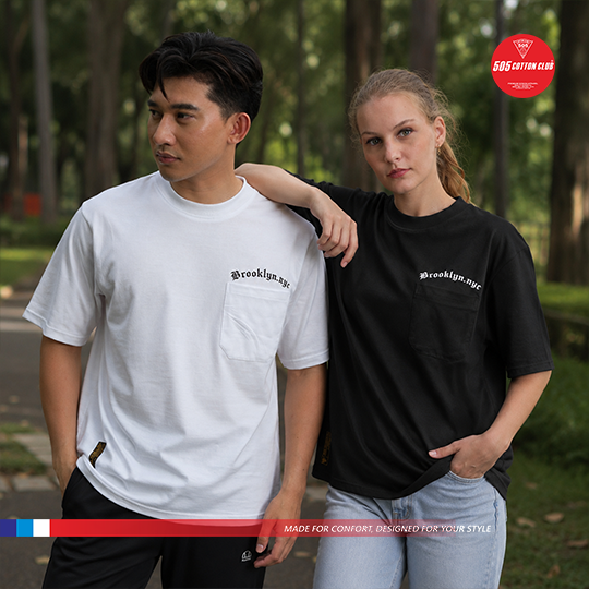 505 Kaos Oversize Pocket T-Shirt Cotton Combed 20S Brooklyn
