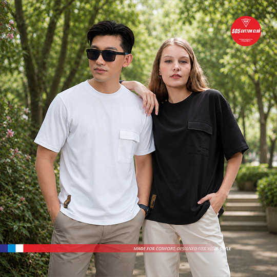 Kaos Oversize Pocket Cargo Cotton Combed 20s
