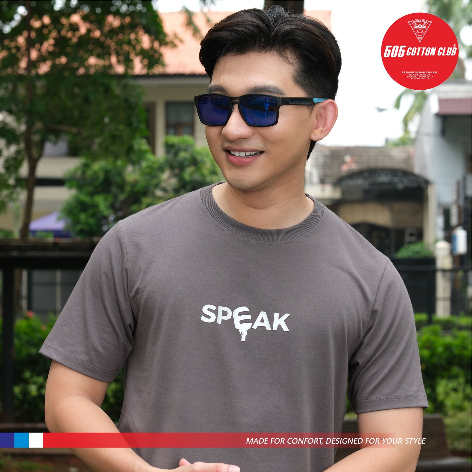 T-Shirt Cotton Enzim Pria Wanita Speak