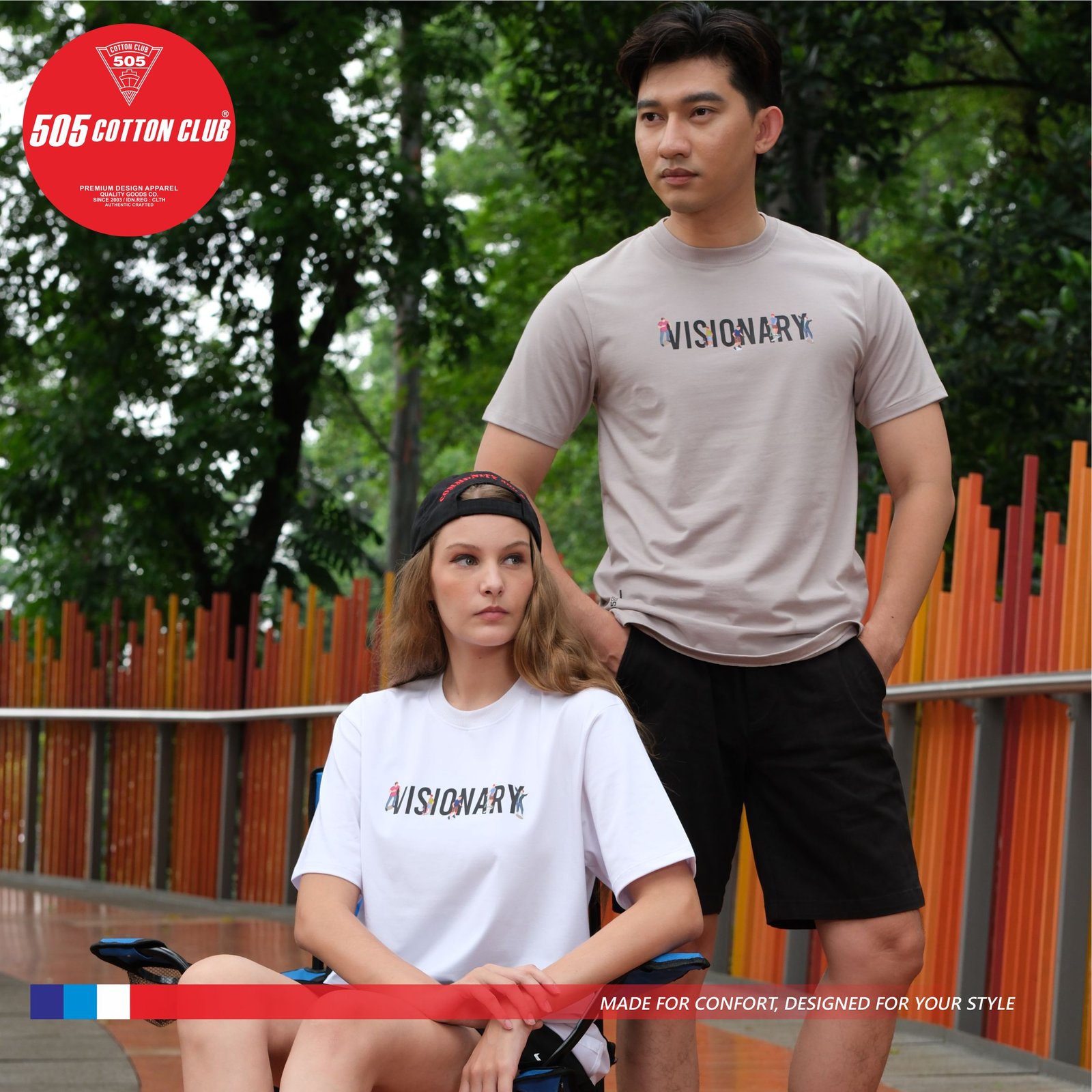 T-Shirt Cotton Enzim Visonary