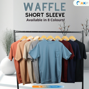Kaos Polos Waffle Short Sleeve