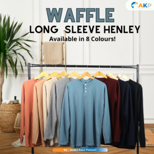 Kaos Waffle Longsleeve Henley