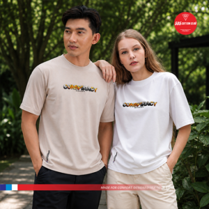 T-Shirt Cotton Enzim "Conspiracy"