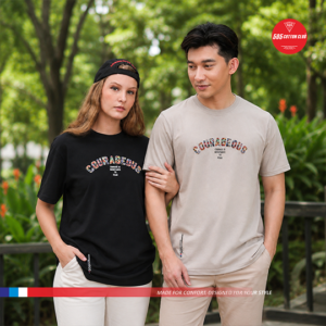 T-Shirt Cotton Enzim “Courageus”