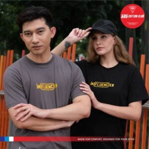 Kaos Reguler Fit Cotton Enzim "INFLUENCER"
