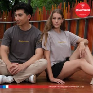 Kaos Reguler Fit Cotton Enzim "Resistance"