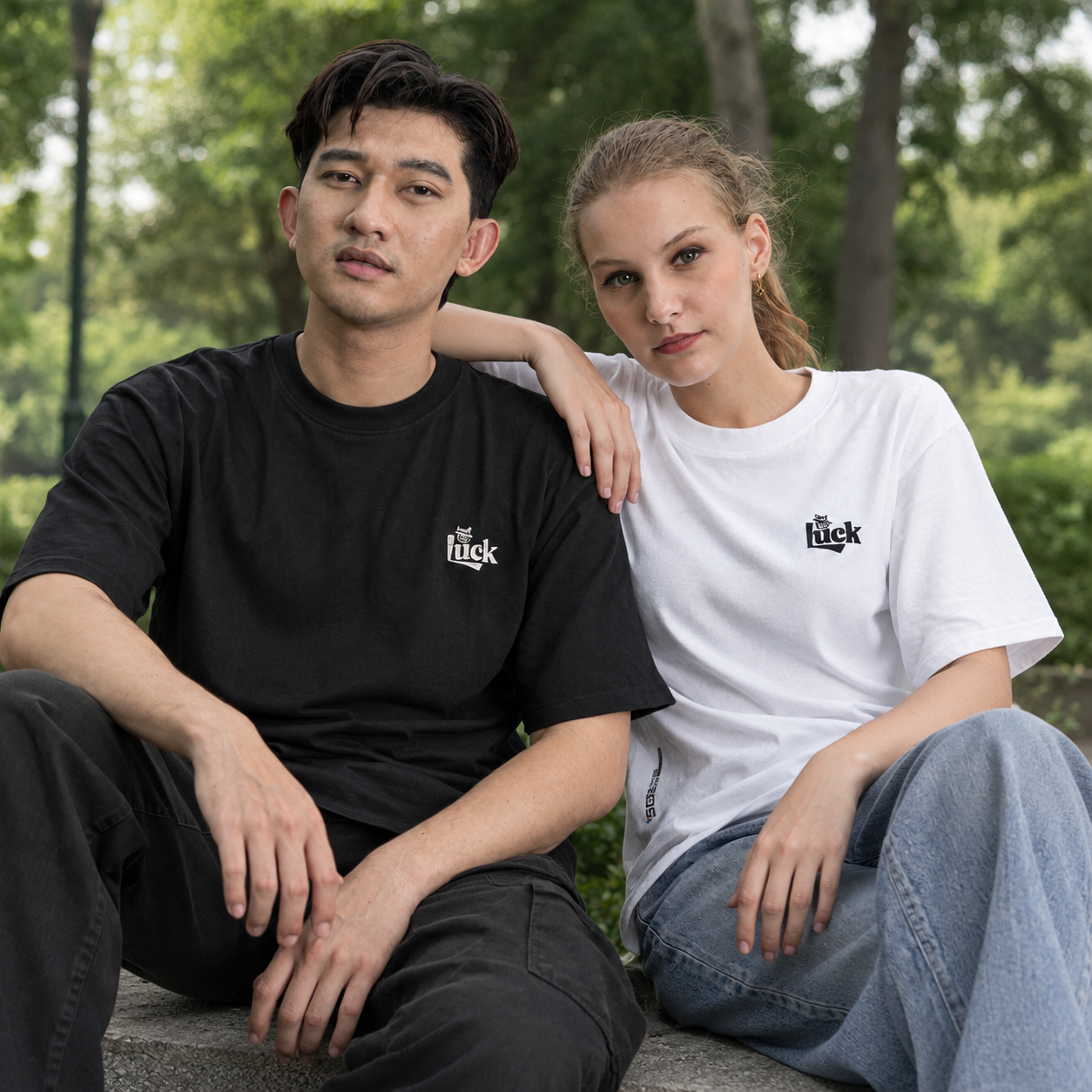 T-Shirt Oversize "LUCK"